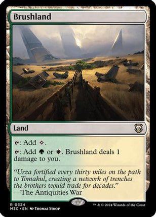 Brushland (Ripple Foil) [Commander: Modern Horizons 3] Foil
