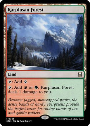 Karplusan Forest (Ripple Foil) [Commander: Modern Horizons 3] Foil
