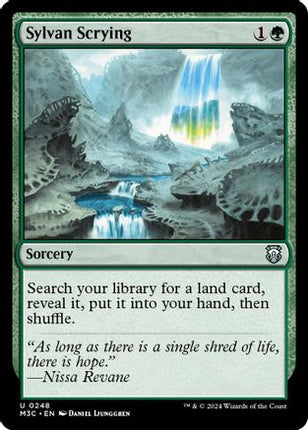Sylvan Scrying (Ripple Foil) [Commander: Modern Horizons 3] Foil