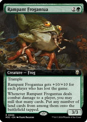 Rampant Frogantua (Extended Art) (Ripple Foil) [Commander: Modern Horizons 3] Foil