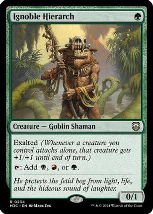 Ignoble Hierarch (Ripple Foil) [Commander: Modern Horizons 3] Foil