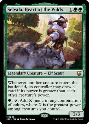 Selvala, Heart of the Wilds (Ripple Foil) [Commander: Modern Horizons 3] Foil