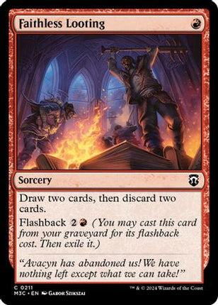 Faithless Looting (Ripple Foil) [Commander: Modern Horizons 3] Foil