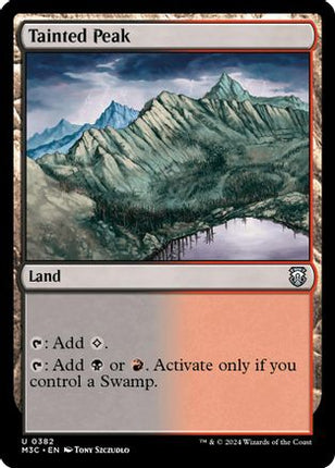 Tainted Peak (Ripple Foil) [Commander: Modern Horizons 3] Foil