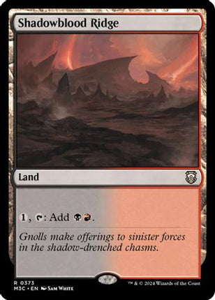 Shadowblood Ridge (Ripple Foil) [Commander: Modern Horizons 3] Foil