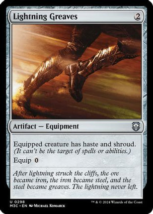 Lightning Greaves (Ripple Foil) [Commander: Modern Horizons 3] Foil