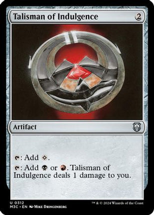 Talisman of Indulgence (Ripple Foil) [Commander: Modern Horizons 3] Foil