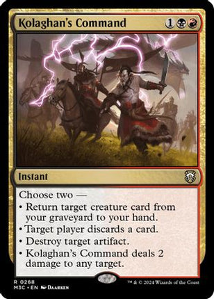Kolaghan's Command (Ripple Foil) [Commander: Modern Horizons 3] Foil
