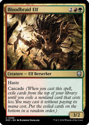 Bloodbraid Elf (Ripple Foil) [Commander: Modern Horizons 3] Foil