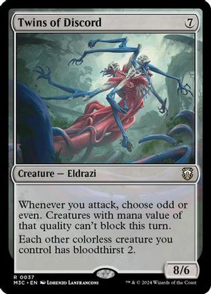 Twins of Discord (Ripple Foil) [Commander: Modern Horizons 3] Foil