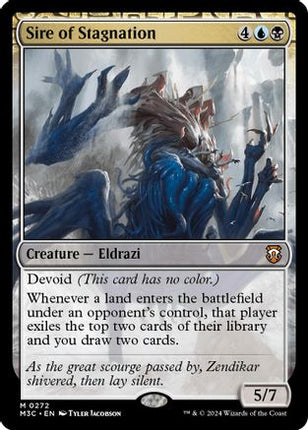 Sire of Stagnation (Ripple Foil) [Commander: Modern Horizons 3] Foil