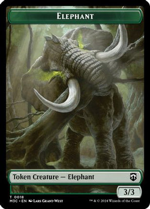 Elephant // Beast (0016) Double-Sided Token [Commander: Modern Horizons 3]