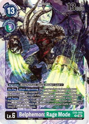 Belphemon: Rage Mode [EX6-060] [Infernal Ascension] Foil