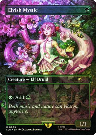 Elvish Mystic (0805) (Rainbow Foil) [Secret Lair Drop Series] Foil