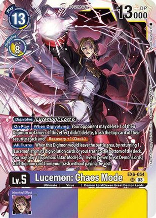 Lucemon: Chaos Mode [EX6-054] [Infernal Ascension] Foil