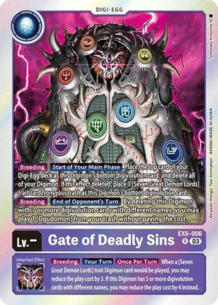 Gate of Deadly Sins [EX6-006] [Infernal Ascension] Foil