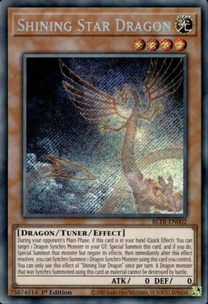 Shining Star Dragon [BLTR-EN002] Secret Rare 1st Edition