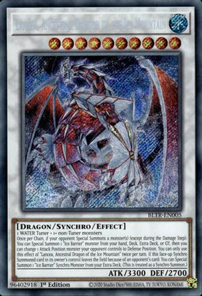 Lancea, Ancestral Dragon of the Ice Mountain (Secret Rare) [BLTR-EN005] 1st Edition