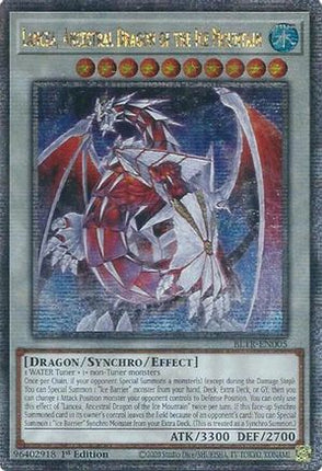 Lancea, Ancestral Dragon of the Ice Mountain  [BLTR-EN005] Quarter Century Secret Rare 1st Edition