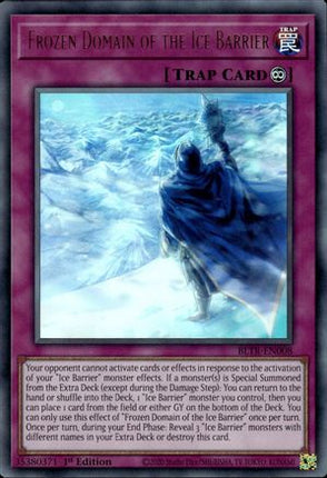 Frozen Domain of the Ice Barrier [BLTR-EN008] Ultra Rare 1st Edition