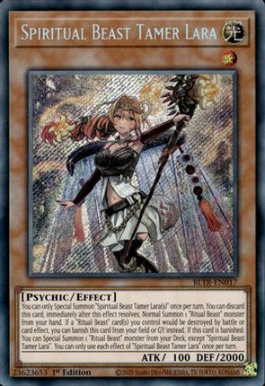 Spiritual Beast Tamer Lara (Secret Rare) [BLTR-EN017] 1st Edition