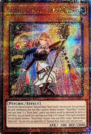 Spiritual Beast Tamer Lara (Quarter Century Secret Rare)  [BLTR-EN017] 1st Edition
