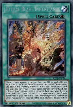 Ritual Beast Inheritance (Secret Rare) [BLTR-EN020] 1st Edition