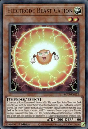 Electrode Beast Cation [BLTR-EN032] Ultra Rare 1st Edition