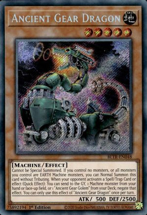 Ancient Gear Dragon [BLTR-EN048] Secret Rare 1st Edition