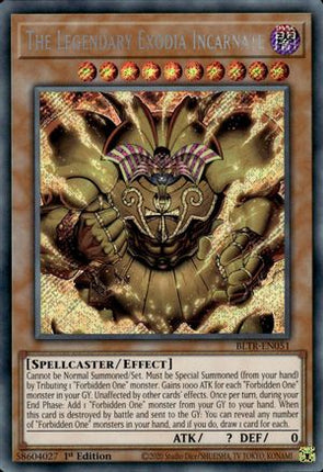 The Legendary Exodia Incarnate (Secret Rare) [BLTR-EN051] 1st Edition