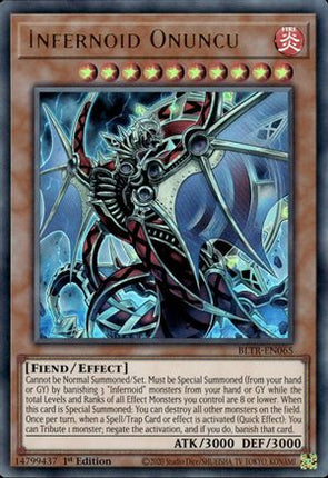 Infernoid Onuncu [BLTR-EN065] Ultra Rare 1st Edition