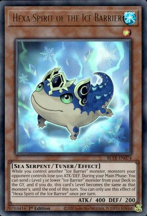 Hexa Spirit of the Ice Barrier (Ultra Rare) [BLTR-EN074] 1st Edition