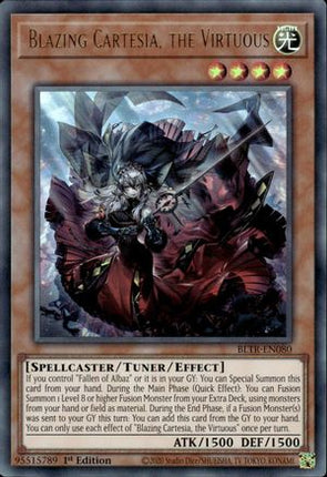 Blazing Cartesia, the Virtuous (Ultra Rare) [BLTR-EN080] 1st Edition