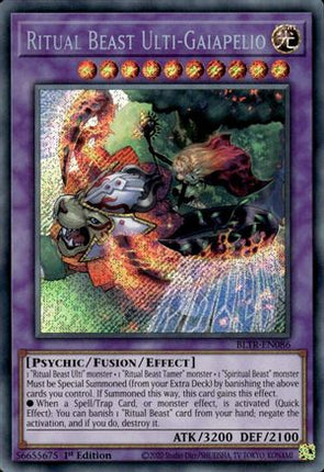 Ritual Beast Ulti-Gaiapelio (Secret Rare) [BLTR-EN086] 1st Edition