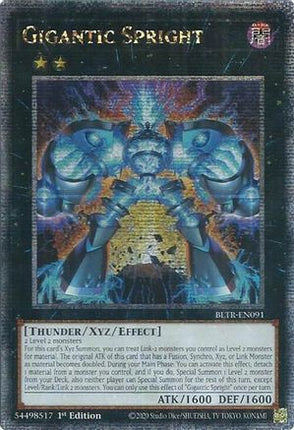 Gigantic Spright  [BLTR-EN091] Quarter Century Secret Rare 1st Edition