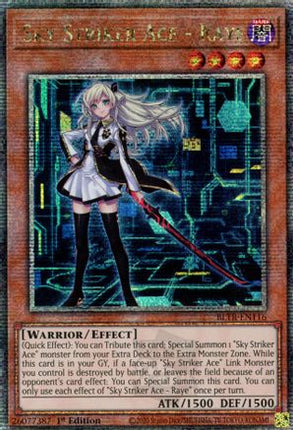 Sky Striker Ace - Raye (Alternate Art) (Quarter Century Secret Rare)  [BLTR-EN116] 1st Edition