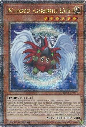Winged Kuriboh LV6 (Quarter Century Secret Rare)  [BLTR-EN001] 1st Edition