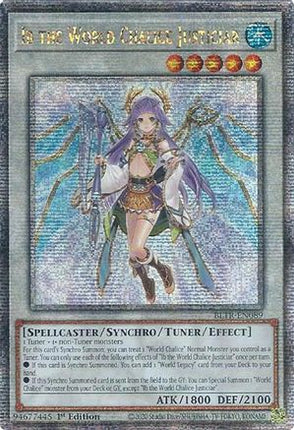 Ib the World Chalice Justiciar (Quarter Century Secret Rare)  [BLTR-EN089] 1st Edition