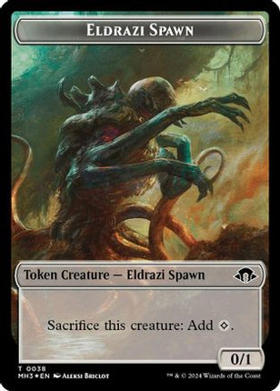 Eldrazi Spawn (Ripple Foil) // Eldrazi Scion Double-Sided Token [Commander: Modern Horizons 3] Foil
