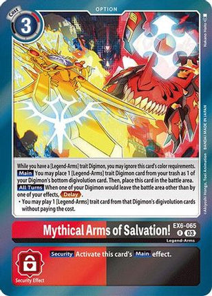Mythical Arms of Salvation! [EX6-065] [Infernal Ascension] Foil