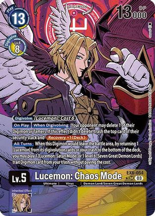 Lucemon: Chaos Mode (Alternate Art) [EX6-054] [Infernal Ascension] Foil