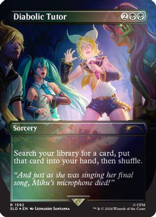 Diabolic Tutor (1592) (Rainbow Foil) [Secret Lair Drop Series] Foil