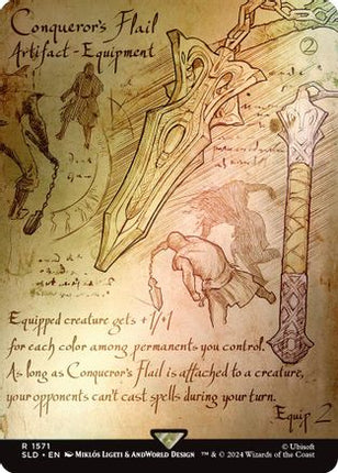 Conqueror's Flail (Rainbow Foil) [Secret Lair Drop Series] Foil
