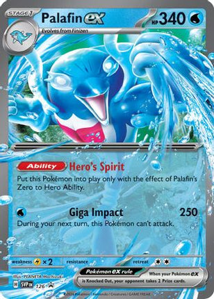 Palafin ex (126) [SV: Scarlet & Violet Promo Cards] Holofoil