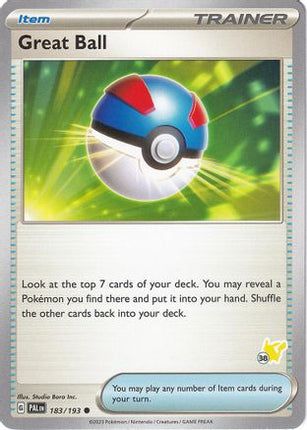 Great Ball Pikachu 183- Battle Academy 2024