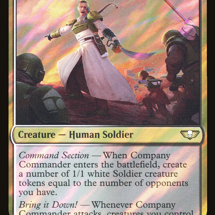 Company Commander [Warhammer 40,000 Commander] Surge Foil