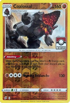 Coalossal - 107/192 (League Promo) [League & Championship Cards] Reverse Holofoil