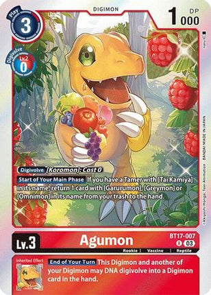 Agumon [BT17-007] [Secret Crisis] Foil