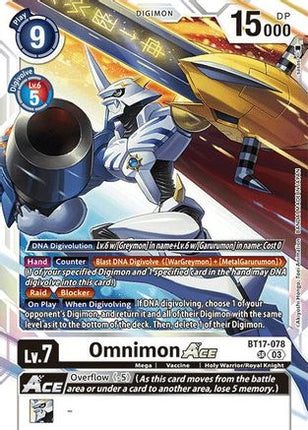 Omnimon ACE [BT17-078] [Secret Crisis] Foil