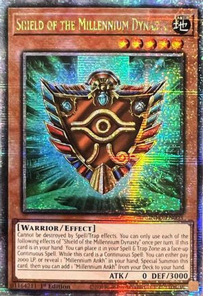 Shield of the Millennium Dynasty (Quarter Century Secret Rare)  [INFO-EN003] 1st Edition